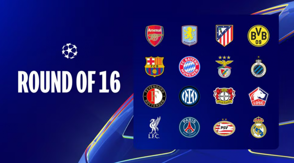 Así quedaron los cruces de los Octavos de Final de la UEFA Champions League